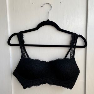 Aerie Romantic Lace Pushup Scoop Bralette